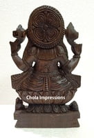 Ganesh Wooden Statue - All side Carved - 1 ft Ganesh Wooden Statue - All side Carved - 1 ft